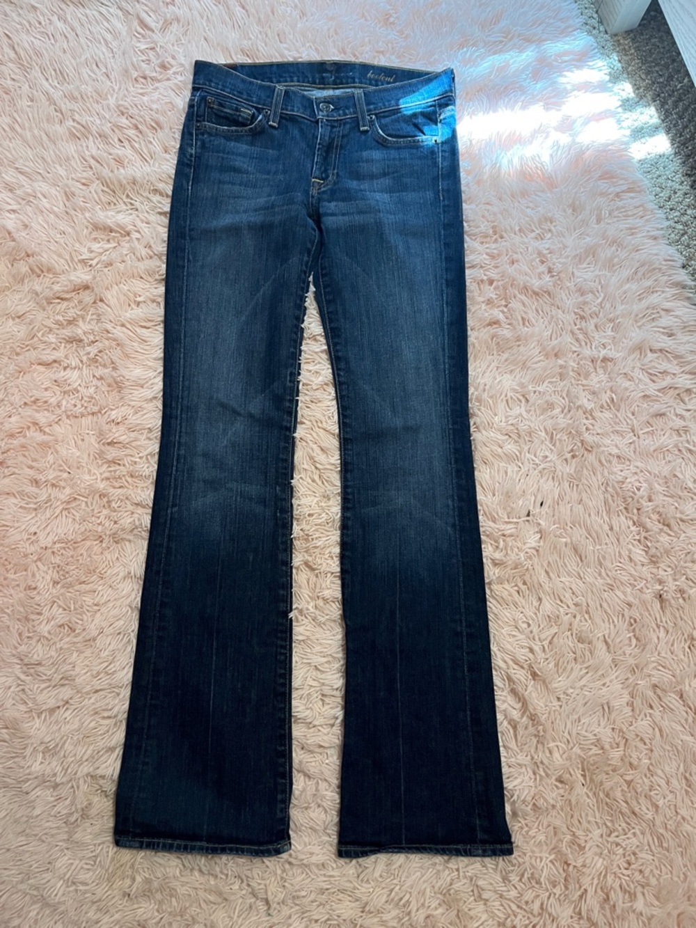 7 For All Mankind Dark Blue bootcut jeans